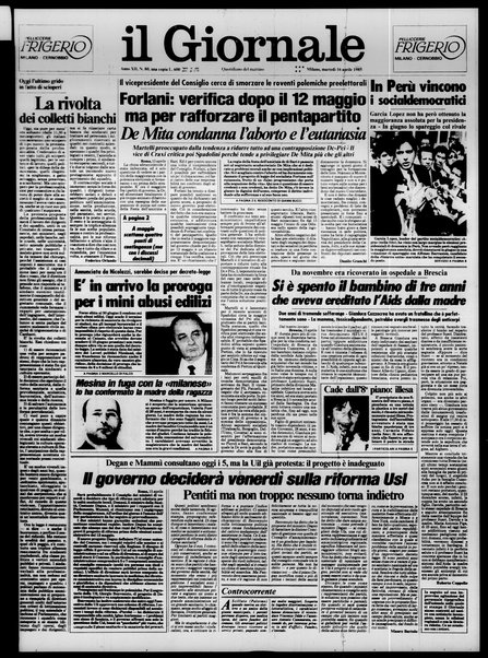 Il giornale : quotidiano del mattino